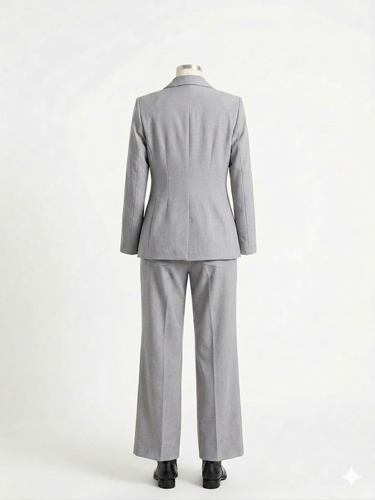élégant costume gris clair