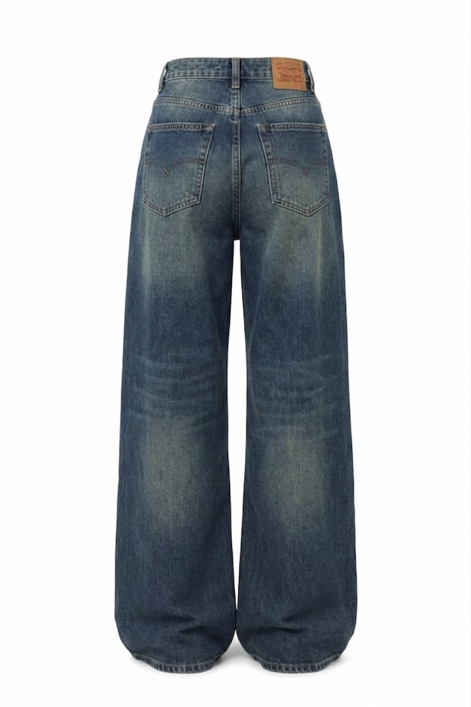 jean oversize à jambes larges