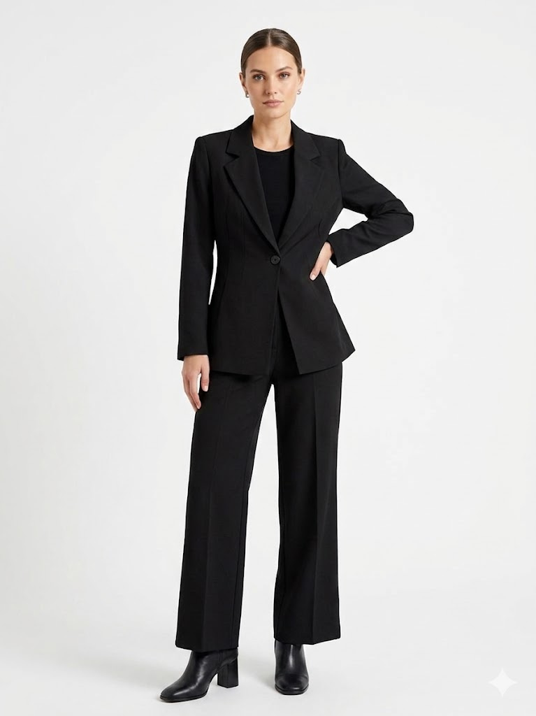 black elegant suit