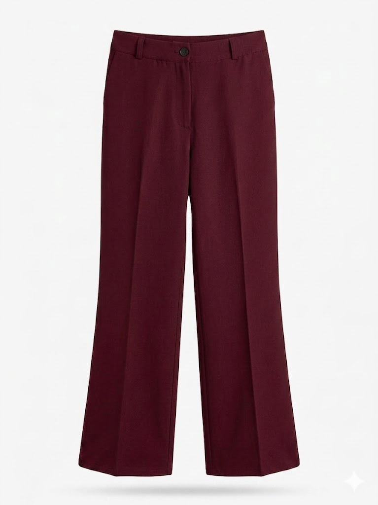 élégant costume rouge foncé