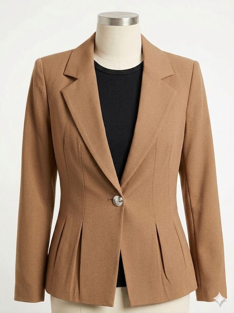 élégant costume marron clair